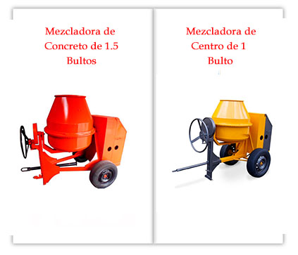 mezcladoras de concreto